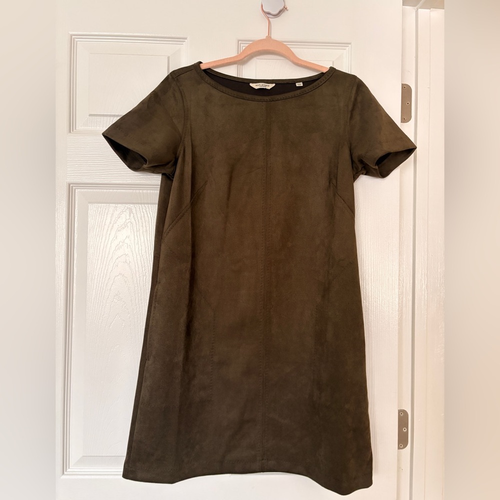 Max Studio Olive Green Mini Dress